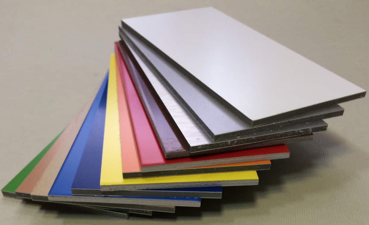 ورقهای آلومینیوم رنگ شده